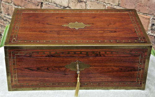 Regency rosewood writing slope - rosewood,