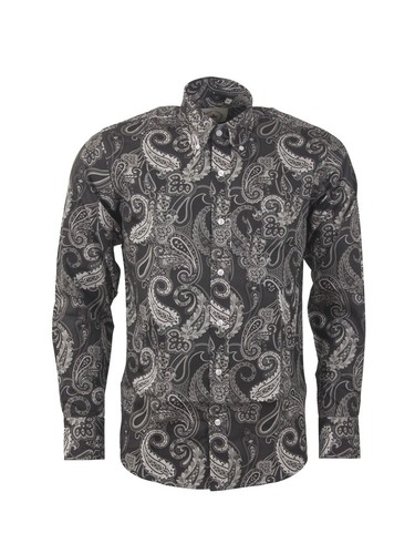 Relco black paisley 100 - paisley, 100%