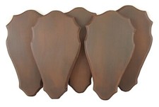 5 x Wooden Base Shield Trophy Mounting Plaque For Fallow Deer and Wolf skull