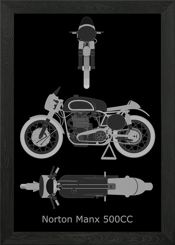 Norton manx 500cc 1952 - manx,