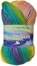 Cygnet Baby Colour Soft DK 100g Ball Knitting Crochet Yarn  100% Premium Acrylic