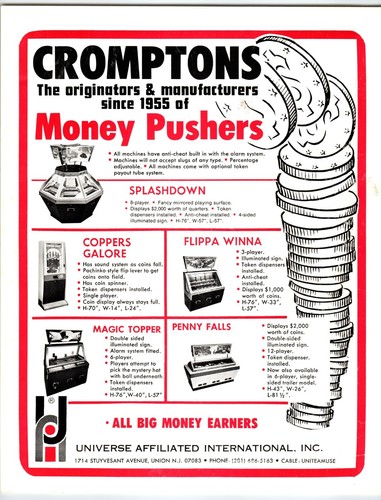 Cromptons money pushers - cromptons,