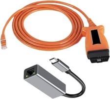 CAT6A ENET OBD2 Cable Type C For BMW F Series ICOM E-SYS ISTA Bimmercode
