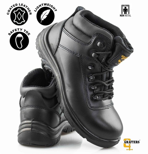 Mens leather safety combat - mens,