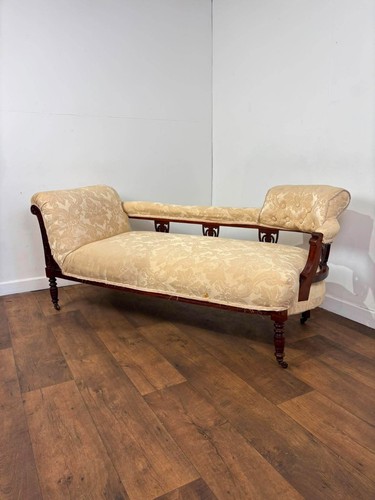 Victorian mahogany chaise - victorian,
