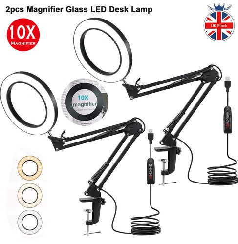 2pcs 10x magnifier glass - magnifier,