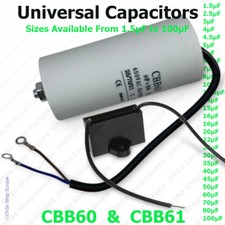 Capacitor Motor Start Run CBB60 & CBB61 Fan Water Air Pump Tumble Dryer Air-Con