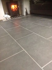 Brazilian Slate Tiles Flooring 15m2 600 x 400 10mm Thick Calibr Black FREE DEL
