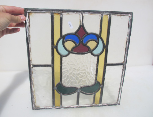 Antique stained glass window - stained,