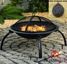 Black Fire Pit Steel legs