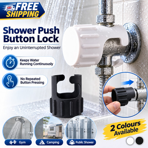 Public shower push - shower, button