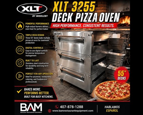 Xlt 3255 pizza oven double - 3255,