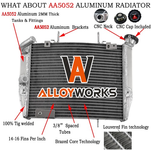 Aluminium radiator for triumph - radiator,