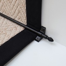 Cavalier matt black stair rod - matt,