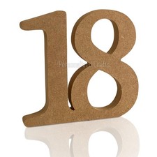 Freestanding Coming Of Age Wooden MDF Joined Numbers 5 Sizes Available