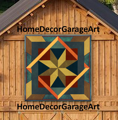 Barn quilt art metal - quilt, sign,