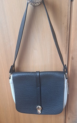 Furla black white leather - black,