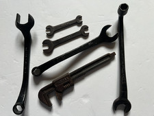 Antique Vtg Ford Wrenches Script/Circle M Wrench LOT of 6 Tools Model A Model T