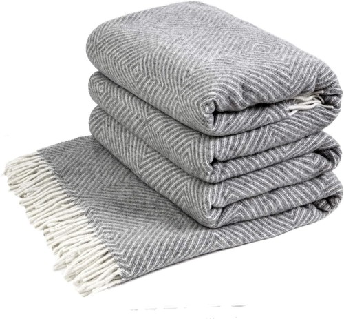 Double merino wool throw - double,