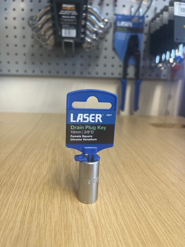 Laser drain plug key socket - drain,