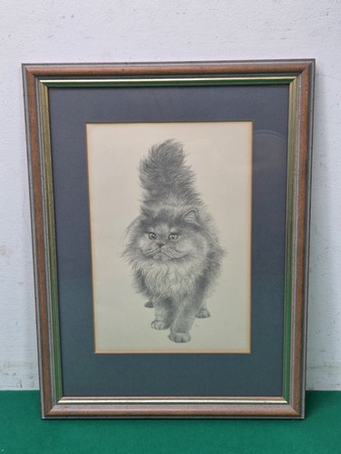 Framed blue persian - framed, print