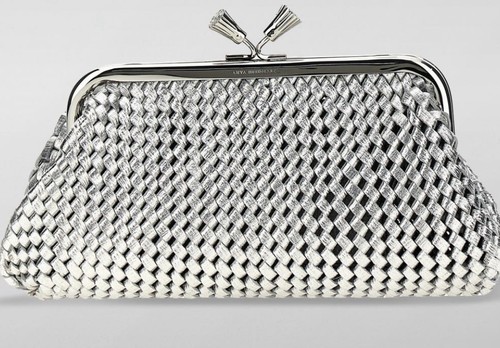 Anya hindmarch silver - silver, woven
