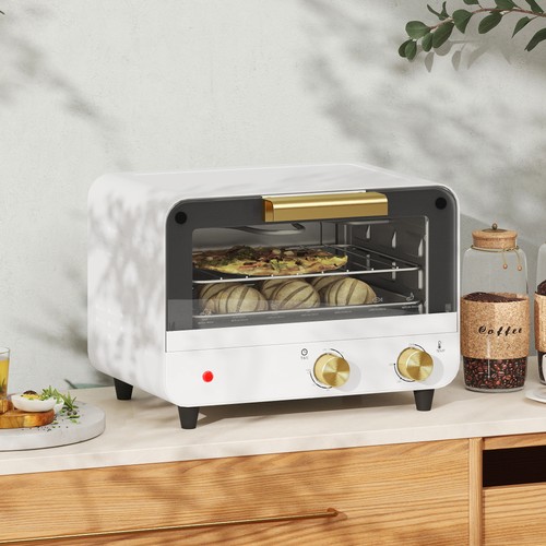 Homcom small toaster - small, 12l