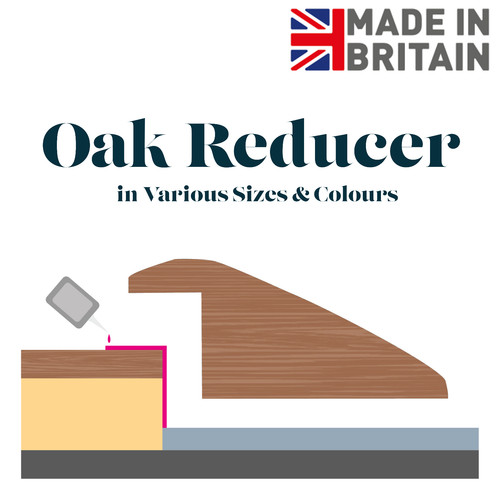 Solid oak ramp reducer - solid,