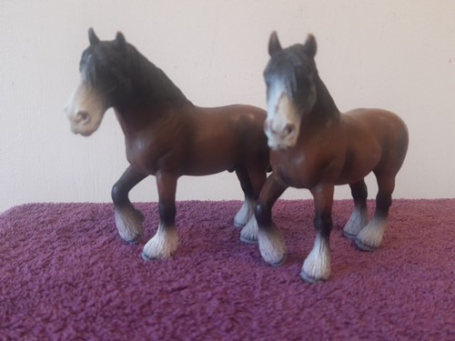 Schleich clydesdale horses - schleich,