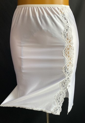 Vintage waist slip - waist, white