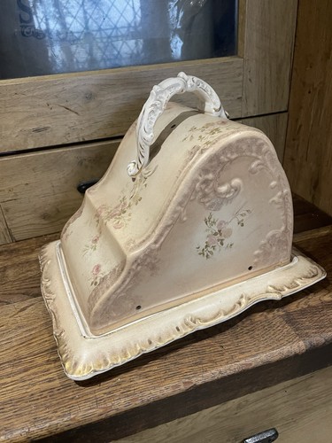 Antique cheese butter dish - cheese,