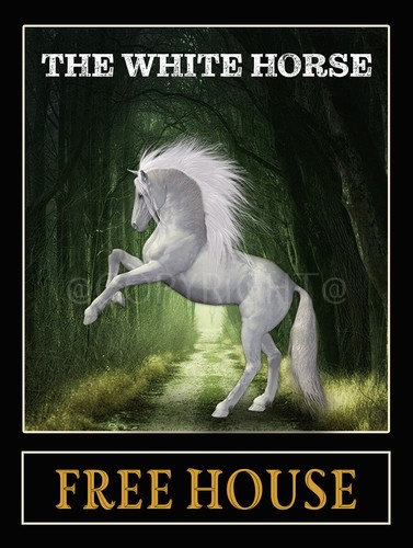 White horse traditional - horse,