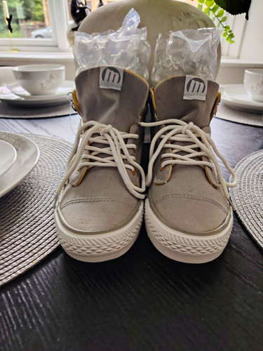 Mustang grey canvas top - grey, hi-top