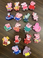 18 pc Peppa Pig shoe charms