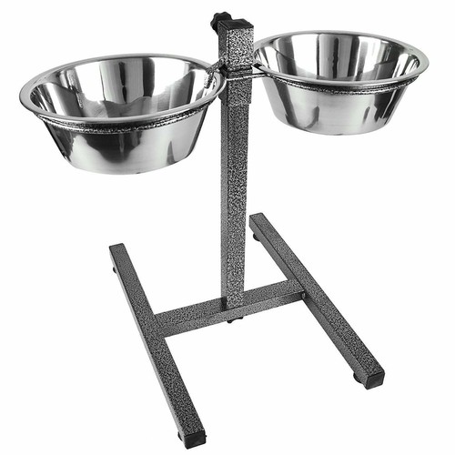 Double stainless steel dog - double,