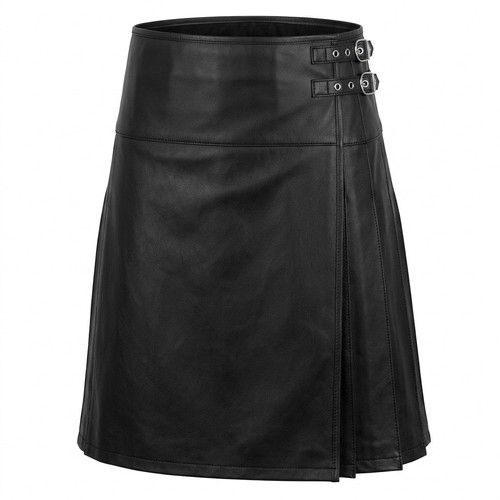 Mens leather kilt wrap style - mens,