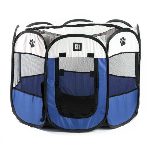 Fabric pet play pen - fabric, medium