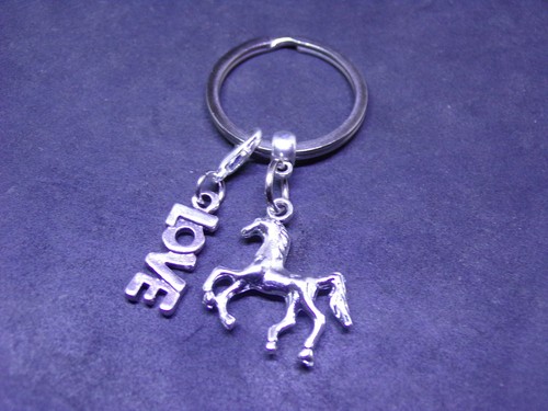 Horse keyring love - horse, &