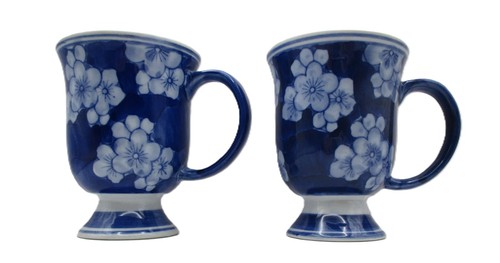 Two vintage japanese blue - japanese, and