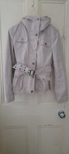 SOS Jensen Belted Raincoat Size Small Excellent Condition 