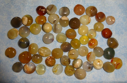 Agate cabochons freeform - 10,