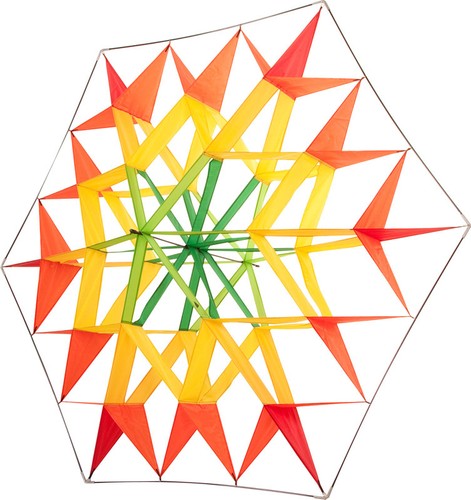 Box kite star - box, orange