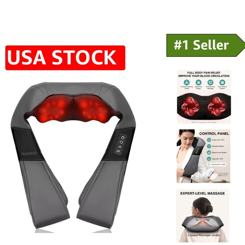 Shiatsu neck massager with - shiatsu,