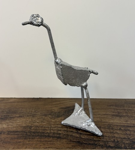 Ostrich art deco metal - ostrich,
