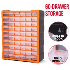 Multi Drawer Cabinet Storage Chest Garage Organiser Screw Nail Bolt Craft Bit UK