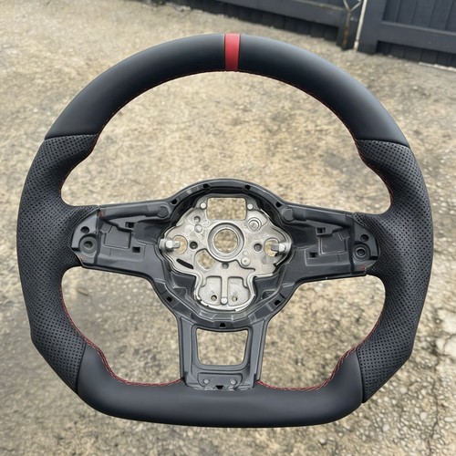 Leather steering wheel - leather, for