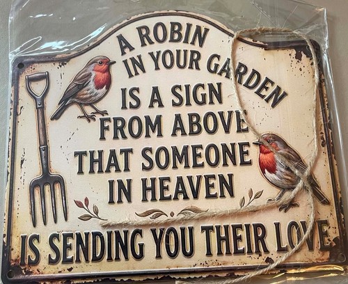 Wooden hanging robin garden - hanging,