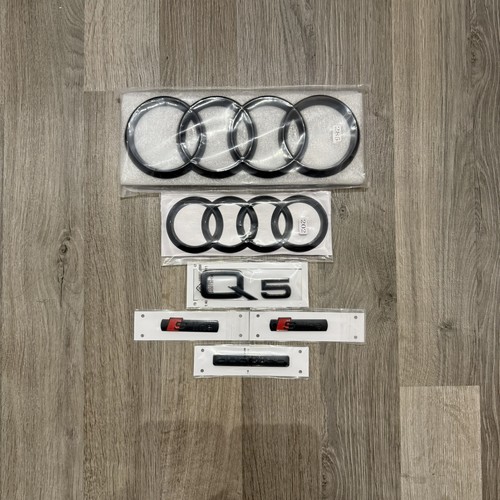 Audi gloss black badge set - ,