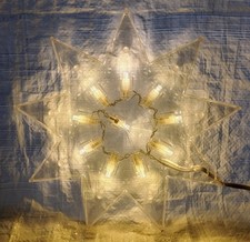 IKEA GLANSA DIAMANT CLEAR LED STAR PENDANT LIGHT 5M LEAD OLA WIHLBORG  VGC