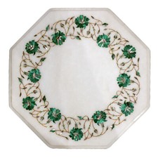 12" Marble Table Top Handmade